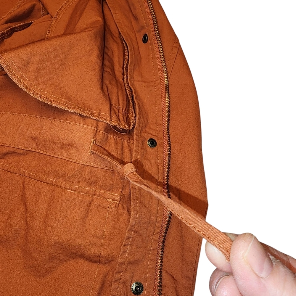 E & M Womens Burnt Orange Utility Jacket Size S - Picture 10 of 15